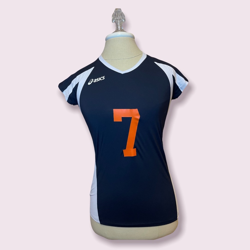 Asics Black & orange #7 short sleeve tee